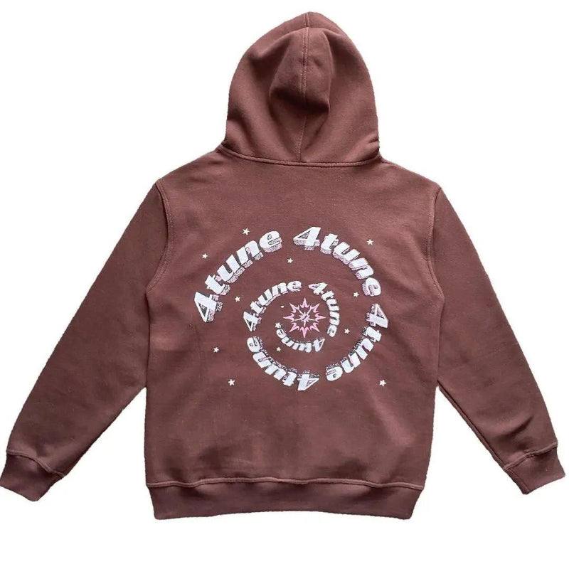 Brown full zip hoodie