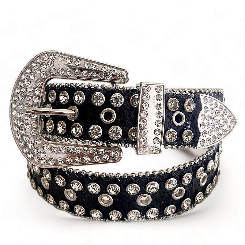 Cowboy belt with diamond