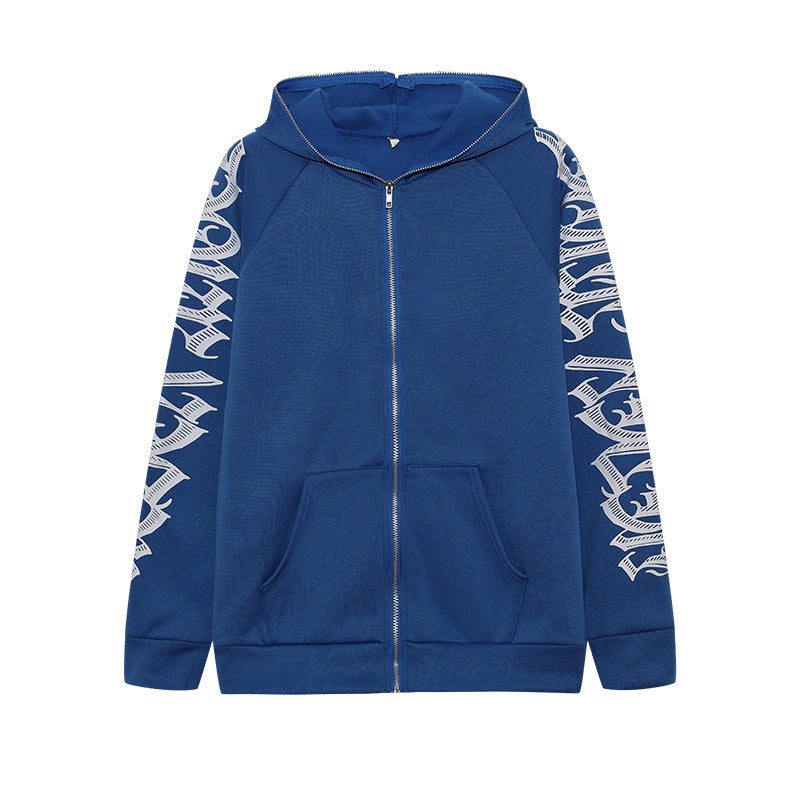 Full zip blue