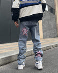 Men's graffiti jeans