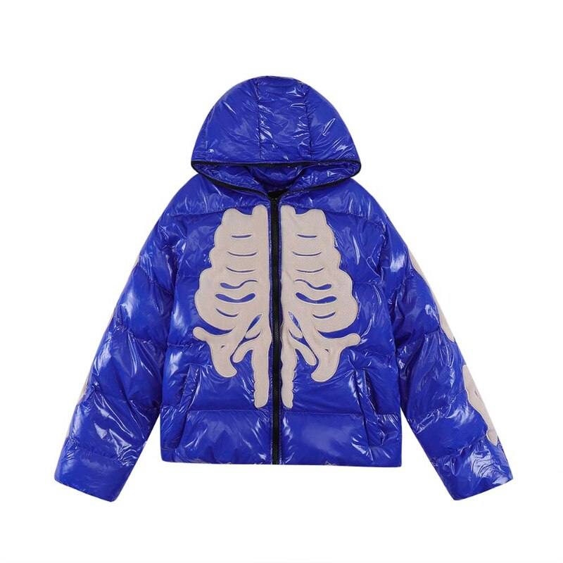 Skeleton puffer jacket