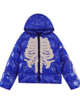 Skeleton puffer jacket