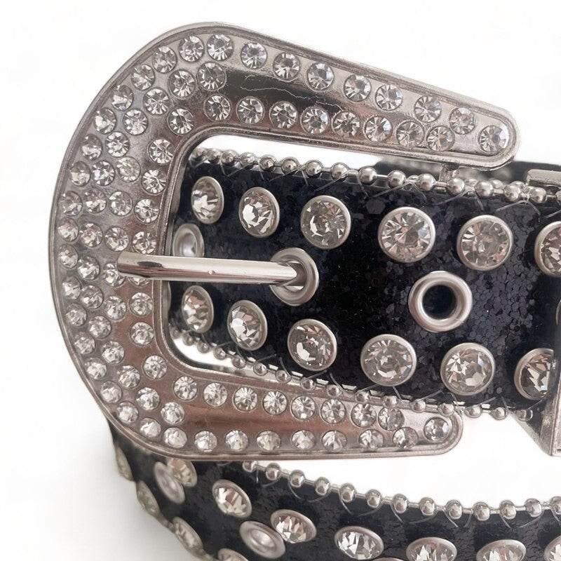 Cowboy belt with diamond