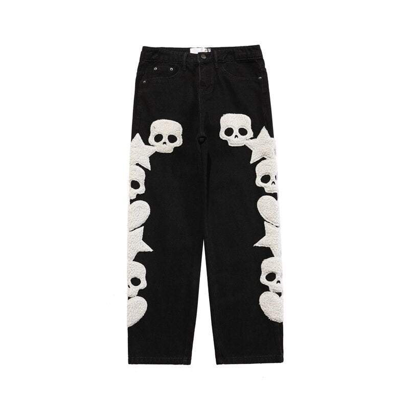 Skull head jeans