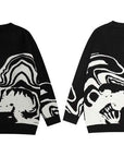 Black skull sweater