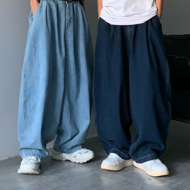 Wide jeans pants