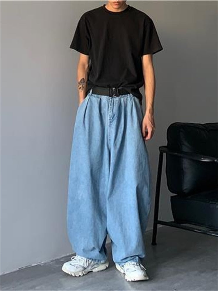 Wide jeans pants