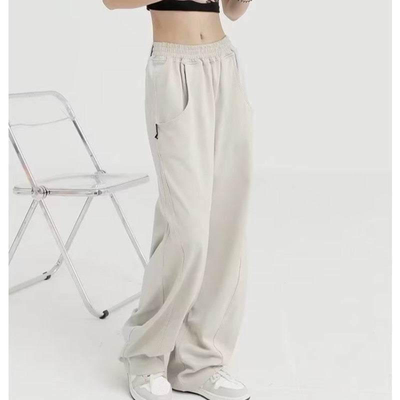 Beige track pants