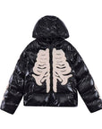 Skeleton puffer jacket