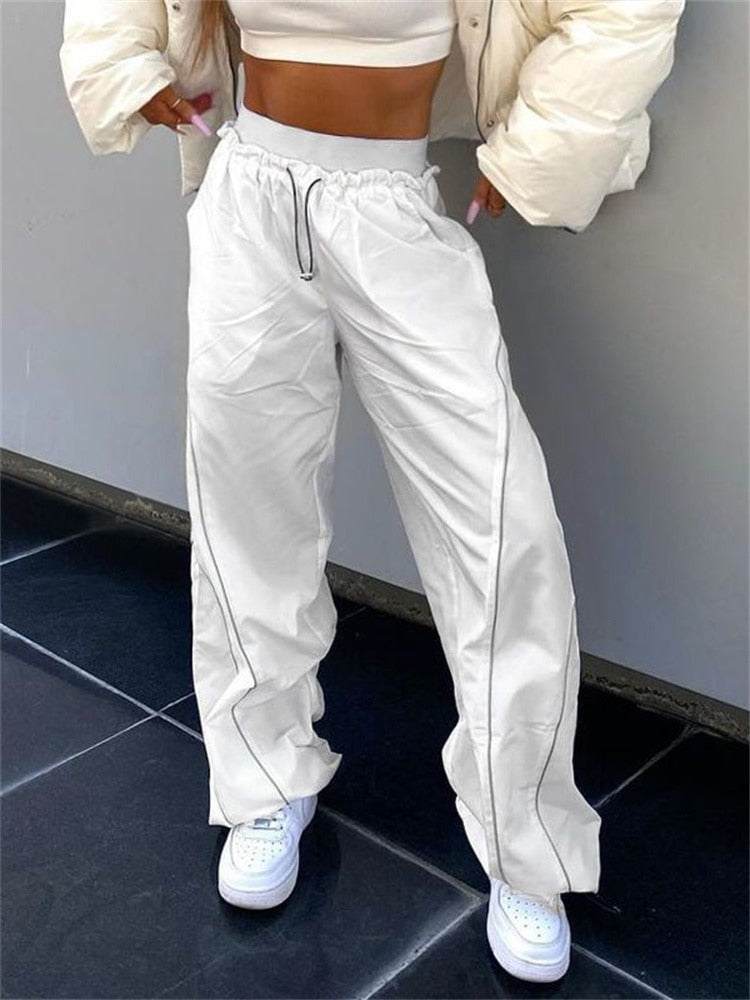 White track pants