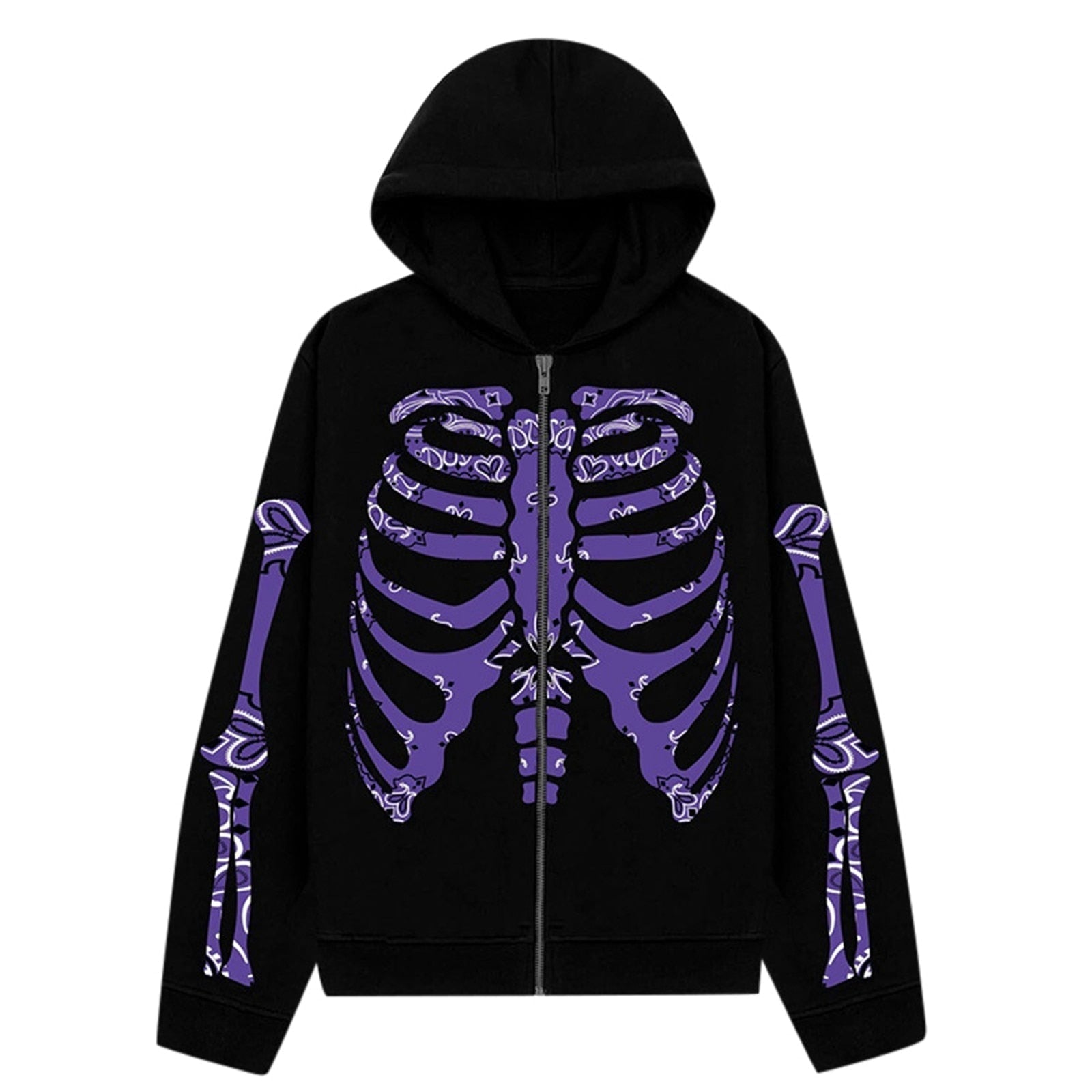 Purple skeleton sweatshirt