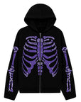 Purple skeleton sweatshirt