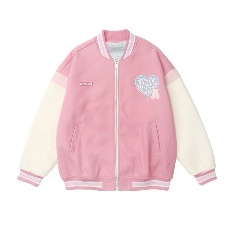 Rose varsity jacket