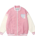 Rose varsity jacket