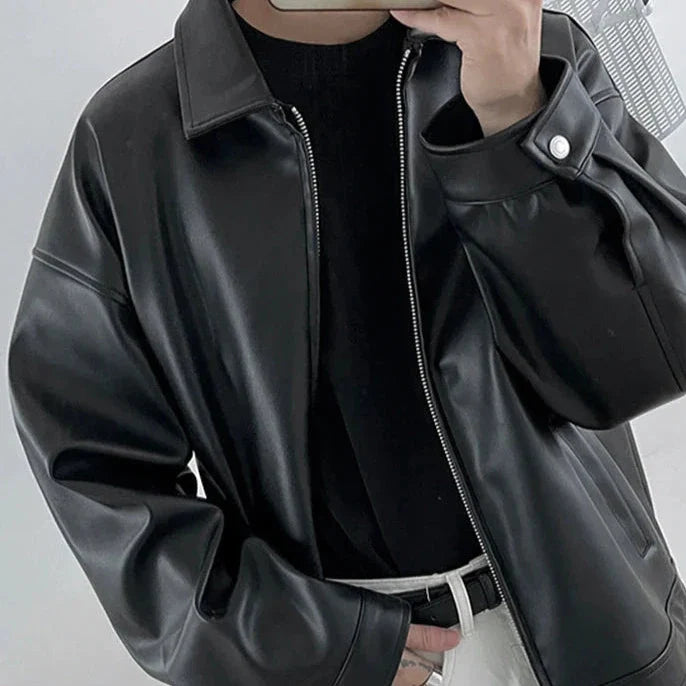 Streetwear leather jacket