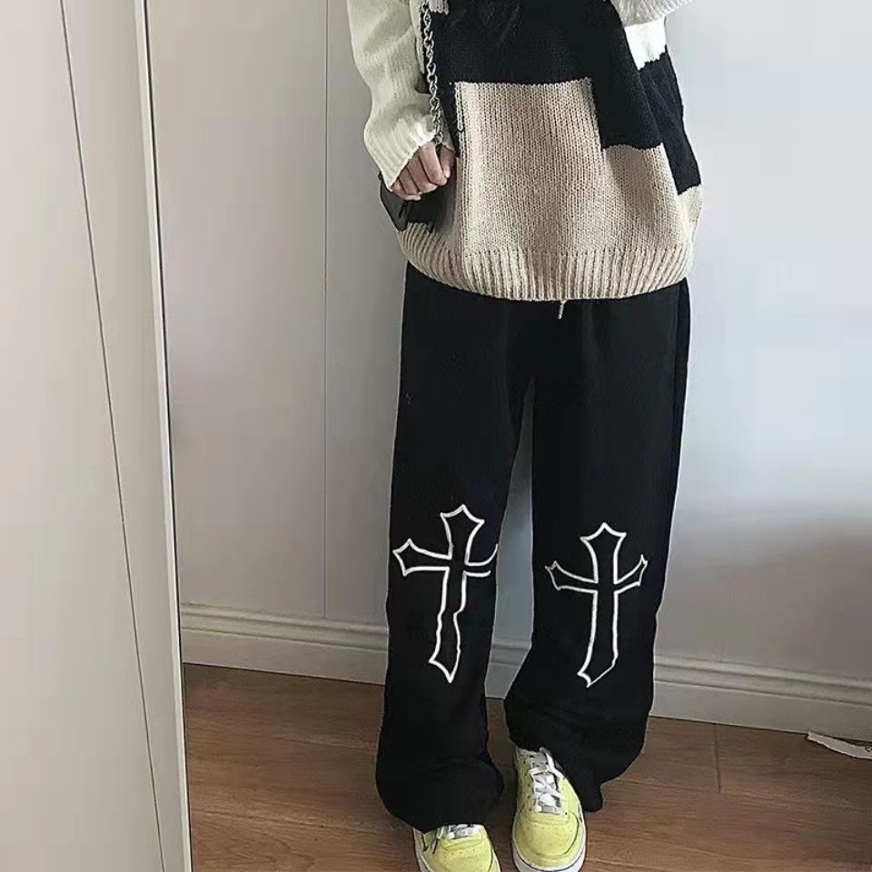 Pants with crosses