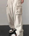 Beige wide pants