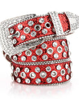 Red Rhinestone Belt