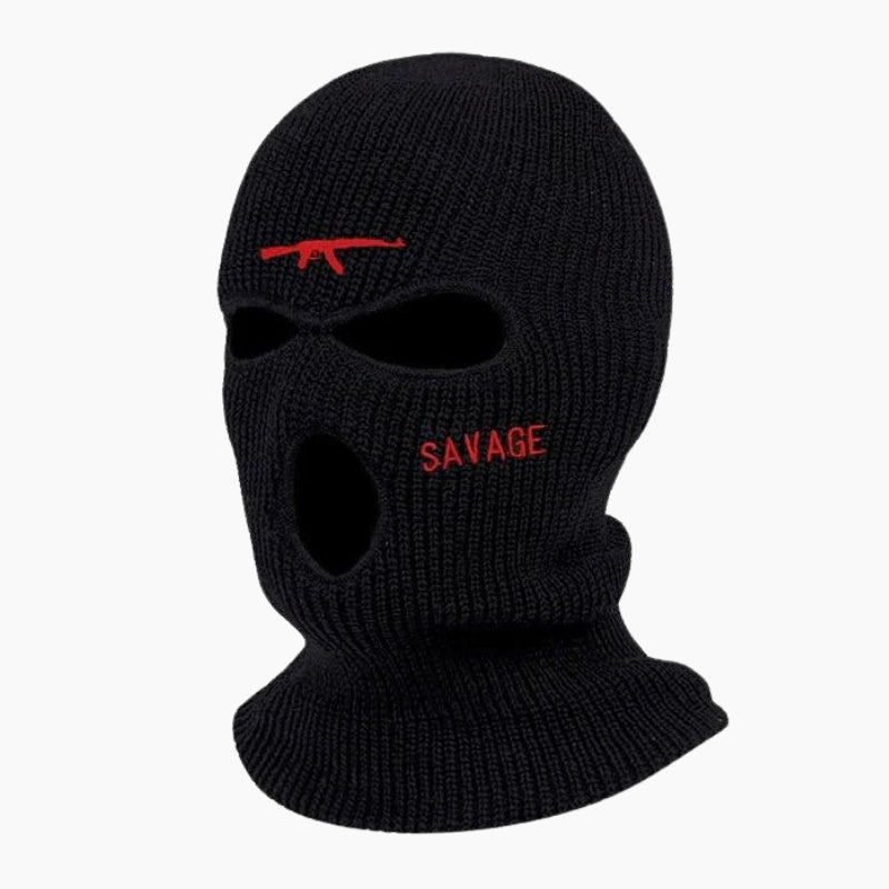 Y2K &#39;Savage&#39; Black Balaclava