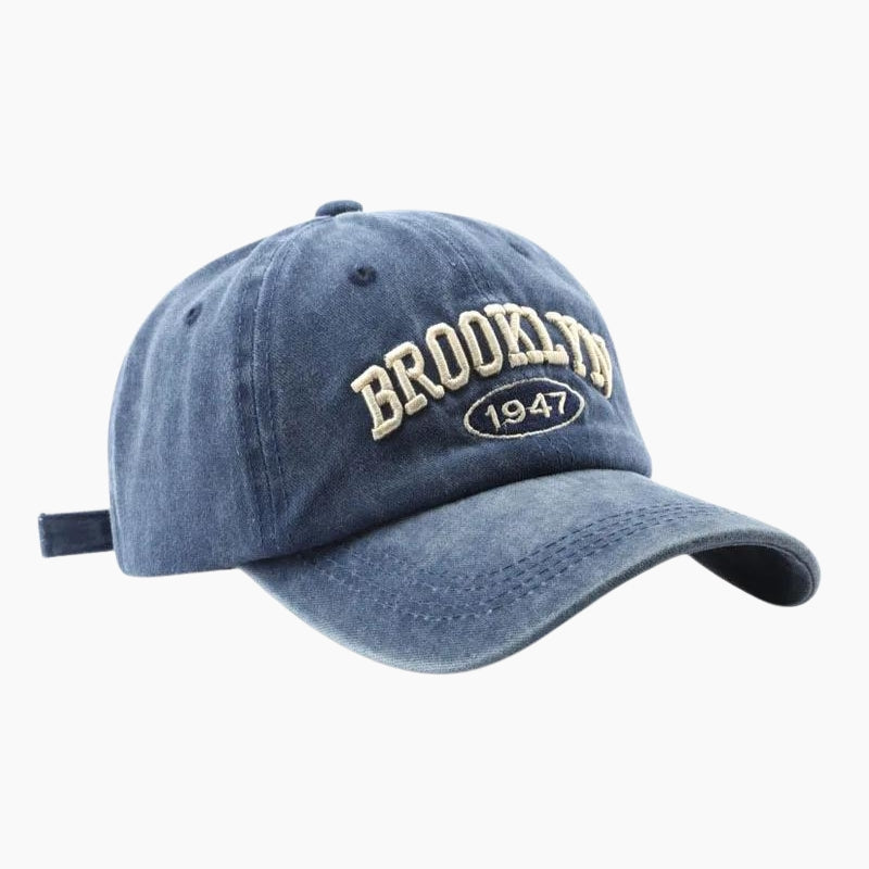 Y2K &#39;Brooklyn&#39; Blue Cap