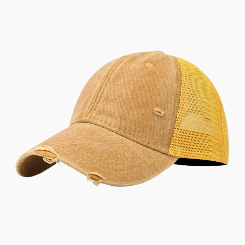 Y2K &#39;Denim&#39; yellow cap