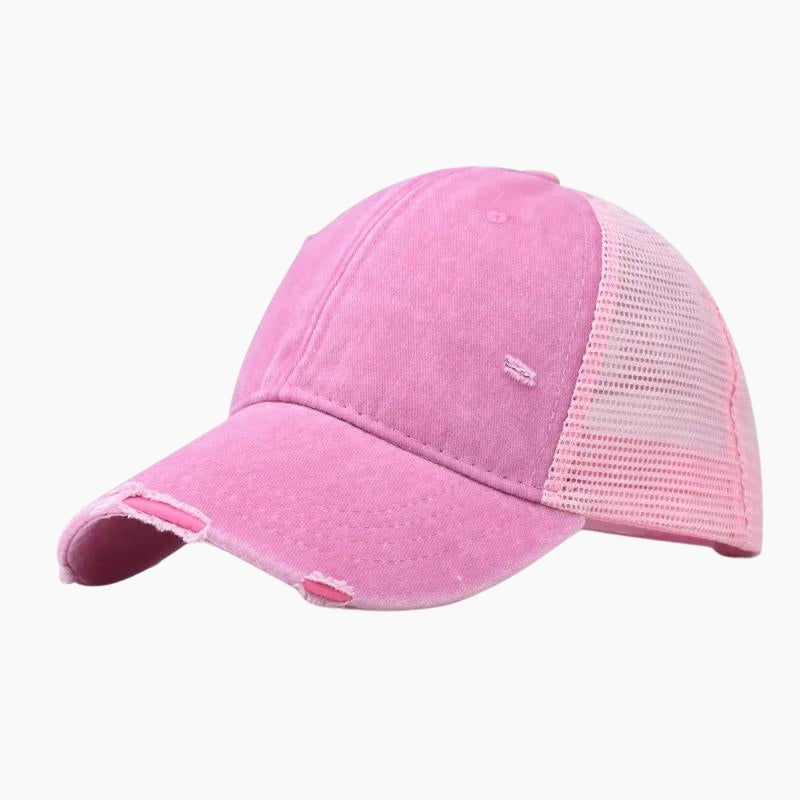 Y2K &#39;Denim&#39; Light Pink Cap