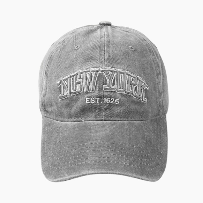 Y2K &#39;New York&#39; Gray Cap