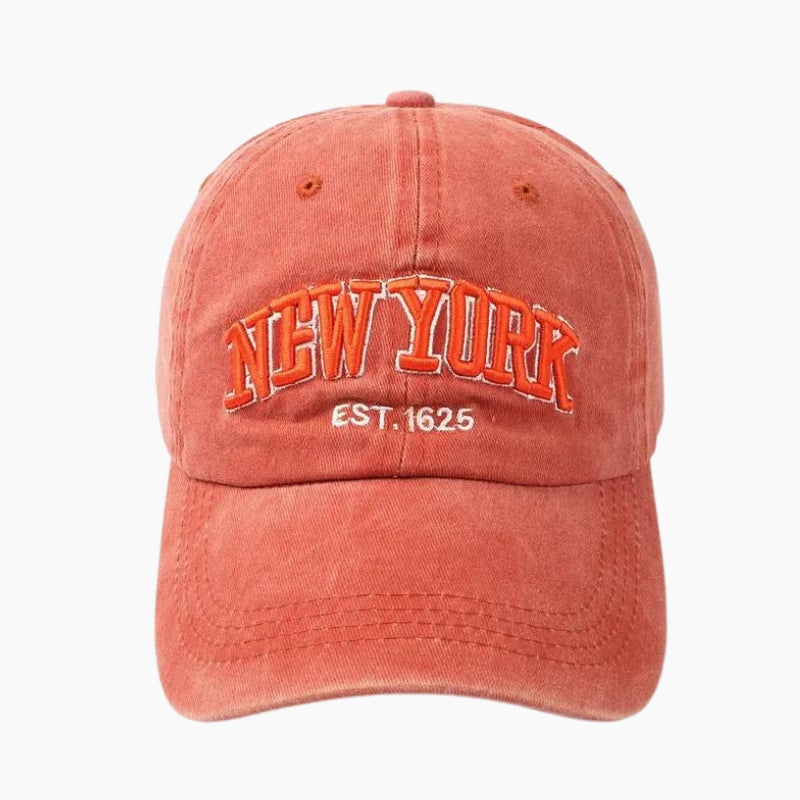 Y2K &#39;New York&#39; orange cap