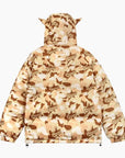 Y2K 'Camo Beige' Puffer Jacket