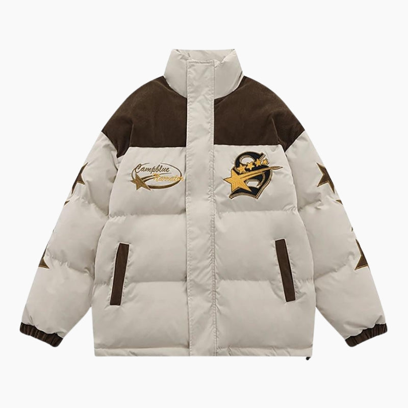 Y2K &#39;Cosmic Stars&#39; Puffer Jacket