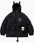 Y2K Puffer Jacket 'Devil Black'