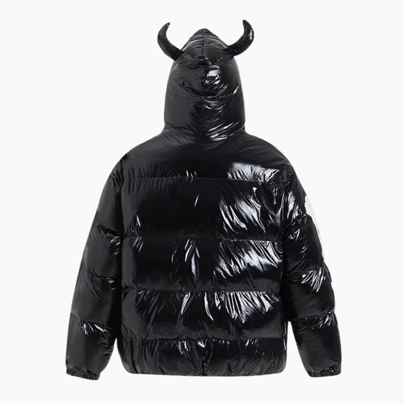 Y2K &#39;Skeleton Hood&#39; Puffer Jacket