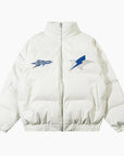 Y2K 'Thunder' White Puffer Jacket