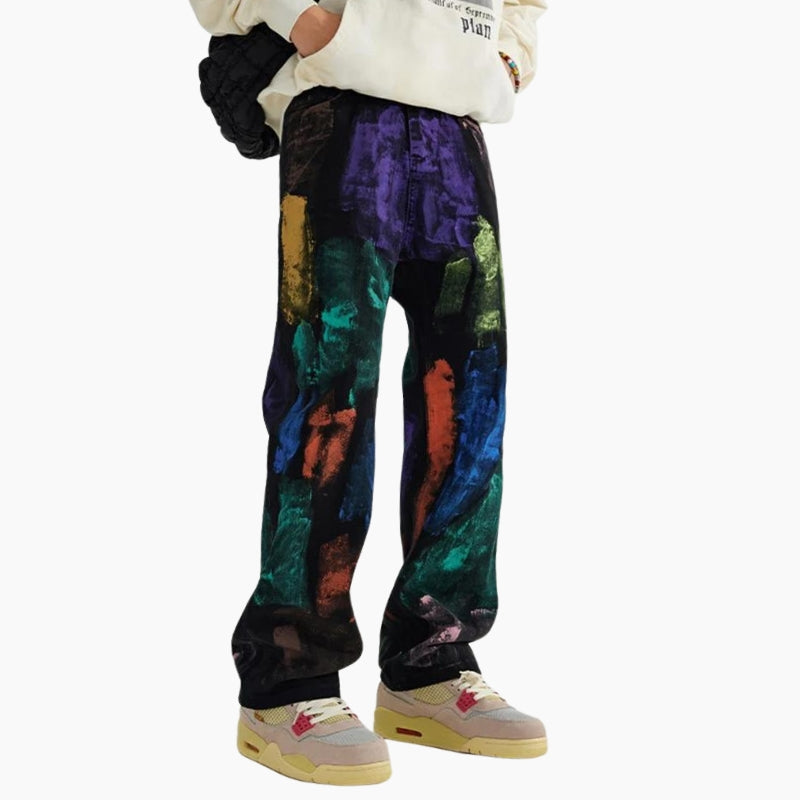 Y2K Edition Jeans &#39;Abstract Splash&#39;