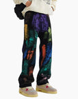 Y2K Edition Jeans 'Abstract Splash'