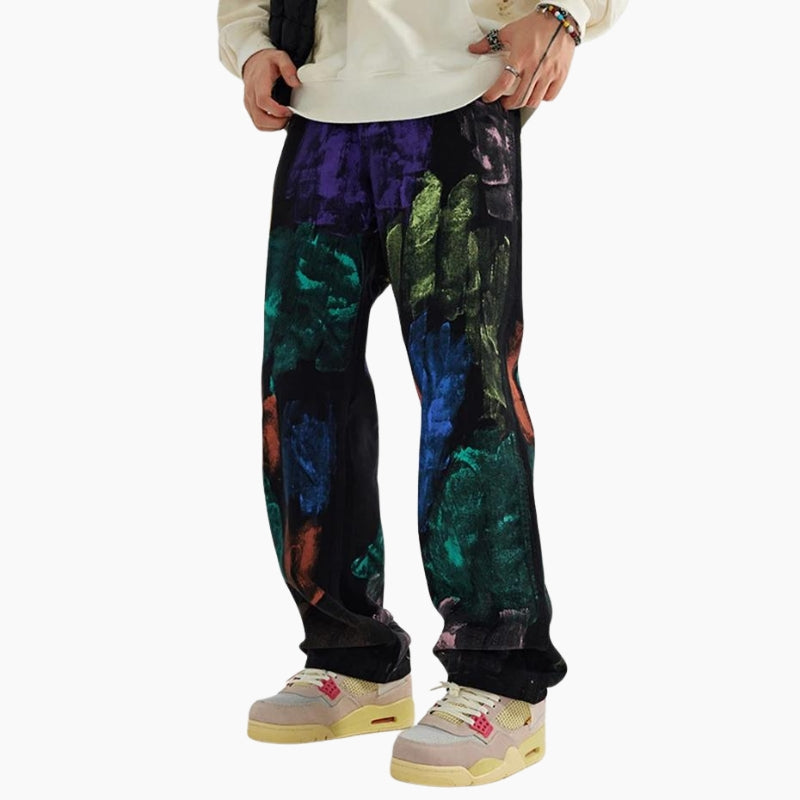 Y2K Edition Jeans &#39;Abstract Splash&#39;