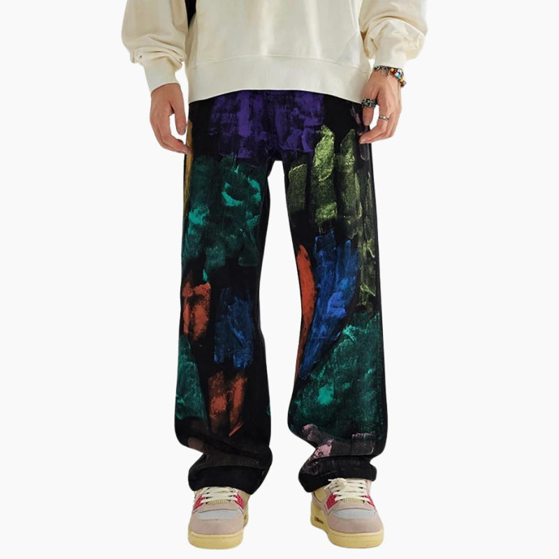 Y2K Edition Jeans &#39;Abstract Splash&#39;