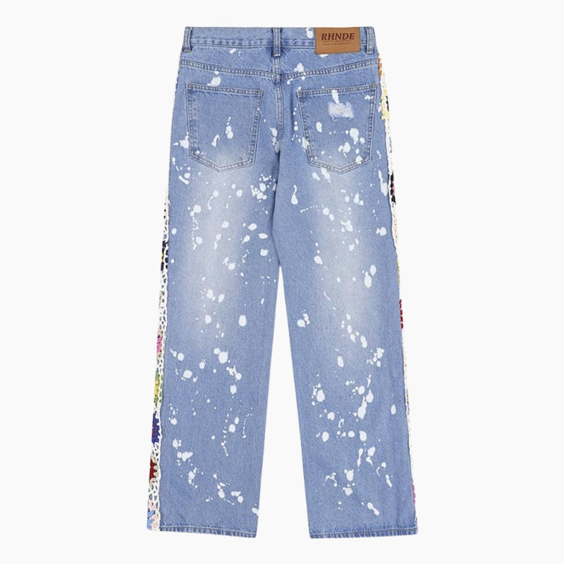 Y2K Edition &#39;Blue Crochet&#39; Jeans