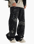 Y2K Edition Jeans 'Black Graffiti'