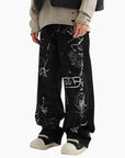 Y2K Edition Jeans 'Black Graffiti'