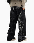 Y2K Edition Jeans 'Black Graffiti'