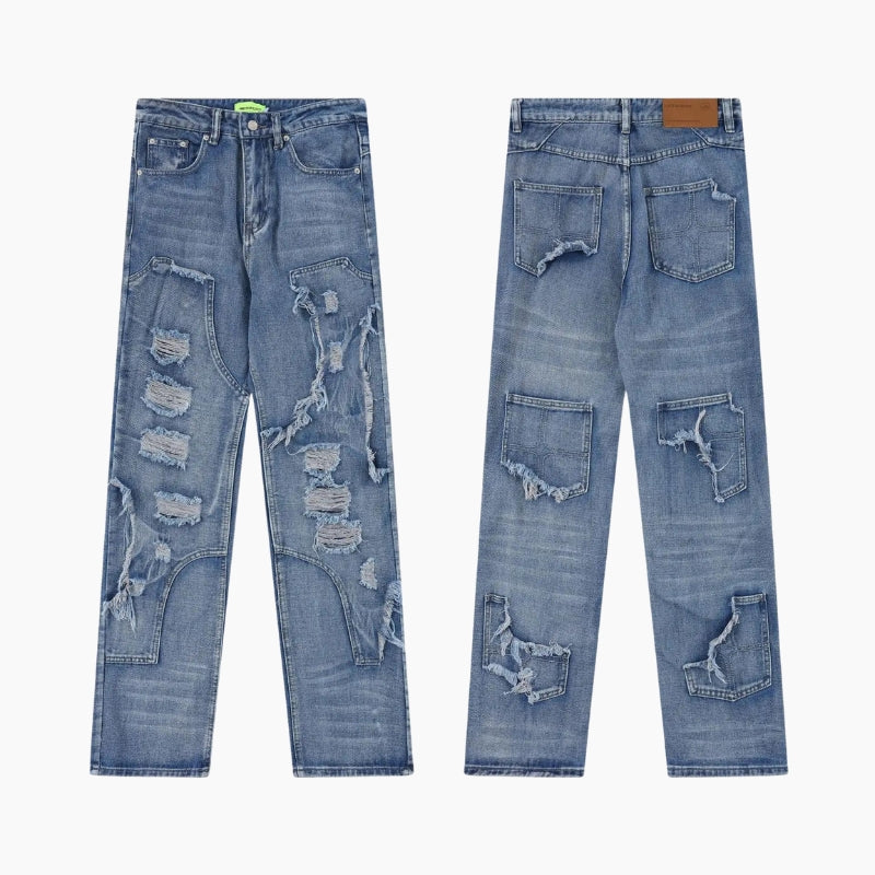 Y2K Edition &#39;Ripped Denim&#39; Jeans