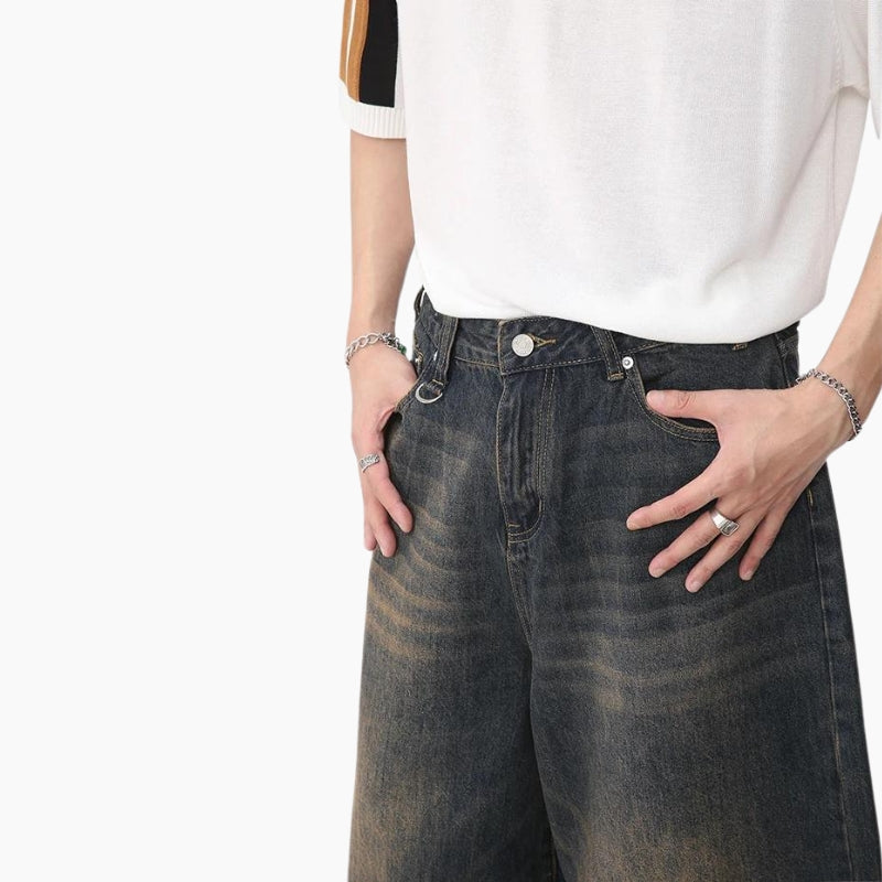 Y2K Edition &#39;Wide Crop&#39; Jeans