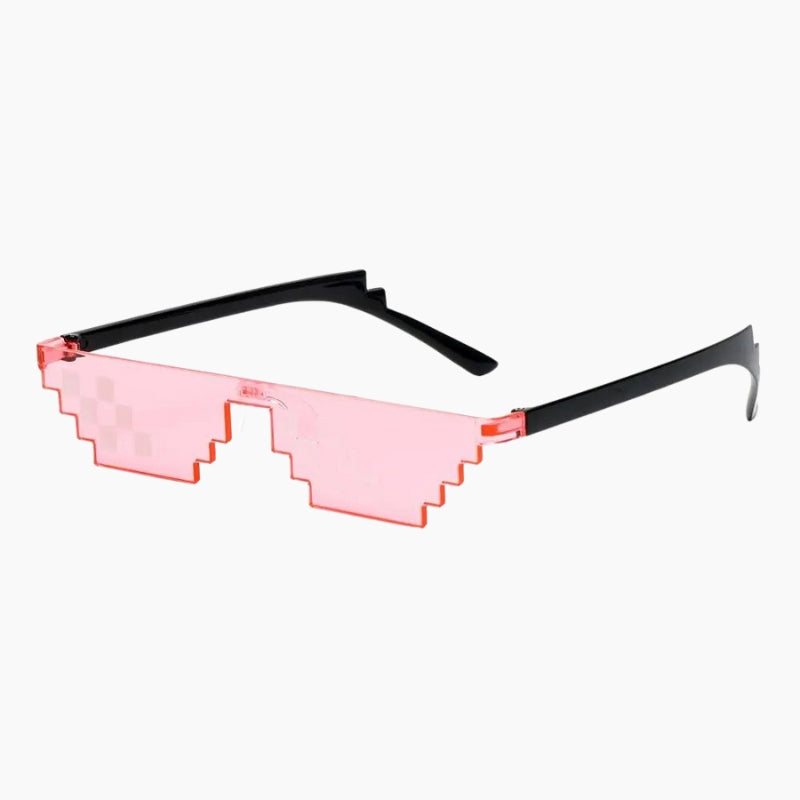 Y2K &#39;Pixel Art&#39; Pink Glasses