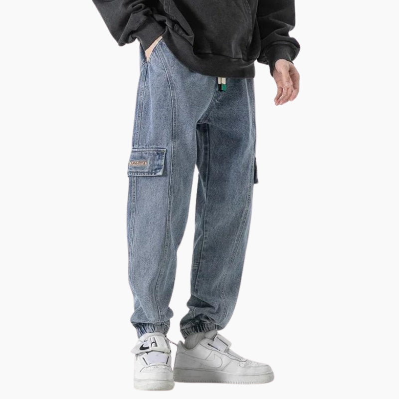 Y2K Pants &#39;Casual Cargo Blue&#39; Edition