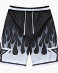 Short Y2K 'Flames' black