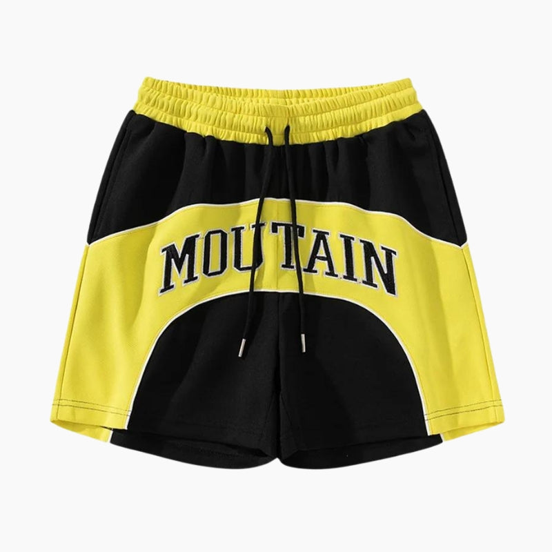 Short Y2K &#39;Mountain&#39; yellow