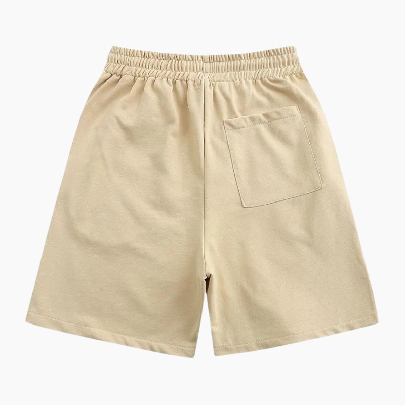 Short Y2K &#39;Stay Safe&#39; beige