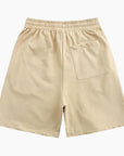 Short Y2K 'Stay Safe' beige