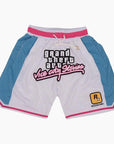 Short Y2K 'Vice City' blue